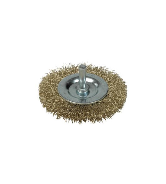 FLAT WIRE BRUSH WHEEL 75/6MM MOTA