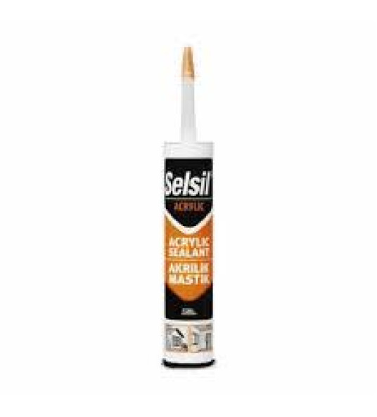 WHITE ACRYLIC SEALANT 290ML SELSIL