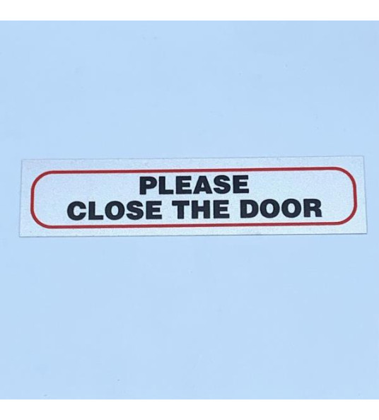 STICKER PLEASE CLOSE THE DOOR 17X4CM