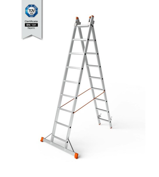 ALUMINIUM LADDER 2X11 STEPS 6000MM