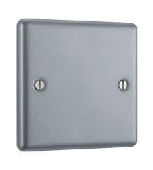 GREY STEEL BLANK PLATE 1G BG