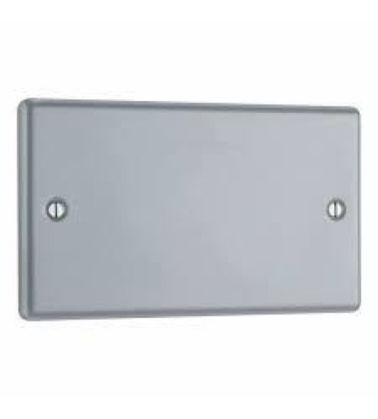 GREY STEEL BLANK PLATE 2G BG