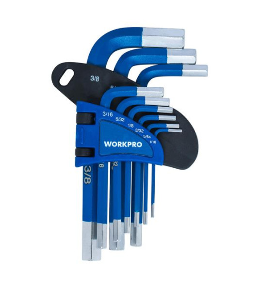 ALLEN KEY SET 9PC WORKPRO 1.5-10MM
