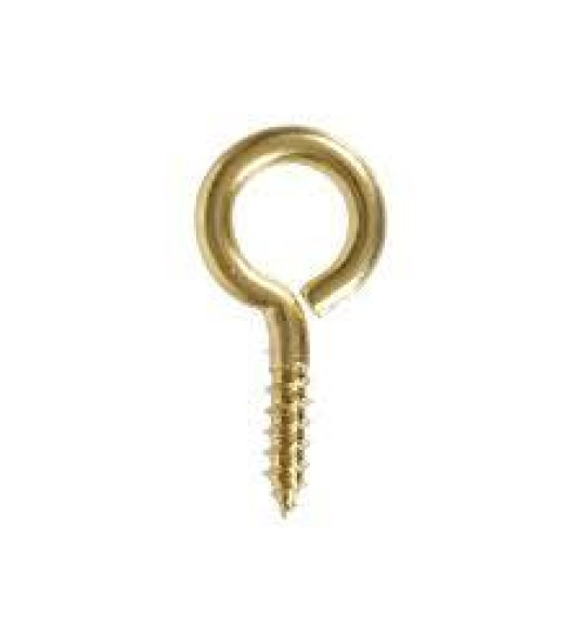 SCREW EYE 12X6MM BRASS