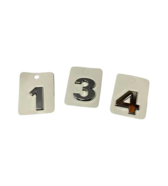 ADHESIVE LETTER `Q` SILVER 30MM