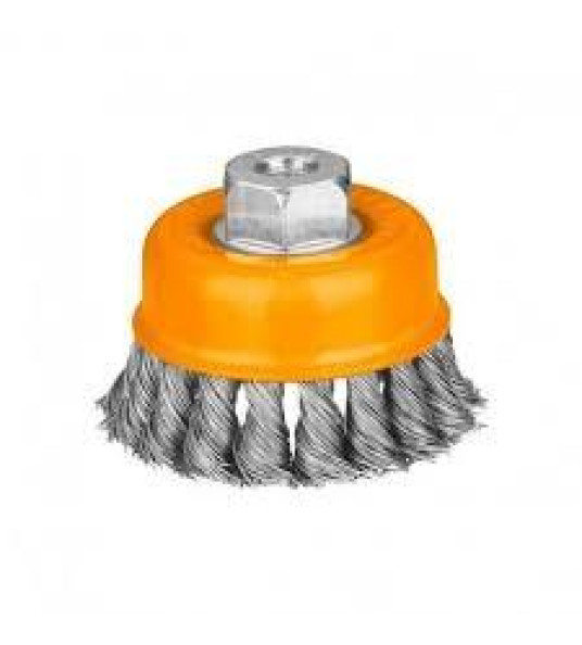 WIRE CUP BRUSH 75MM M14 KNOT INGCO