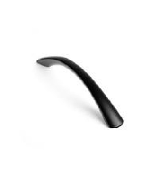 MATT BLACK ALUMINIUM HANDLES 128MM 4PCS