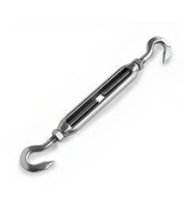 TURNBUCKLE 5X70MM HOOK/HOOK STAINLESS STEEL