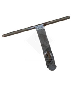 MILD STEEL LOCKABLE DOOR BOLT 12X200 `T` MILD STEEL LOCKABLE DOOR BOLT 12X200 `T`