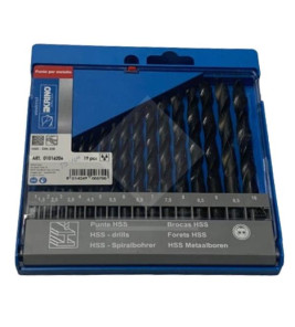 HSS DRILL BITS 19PC 1-10MM KRINO 01016206 HSS DRILL BITS 19PC 1-10MM KRINO 01016206