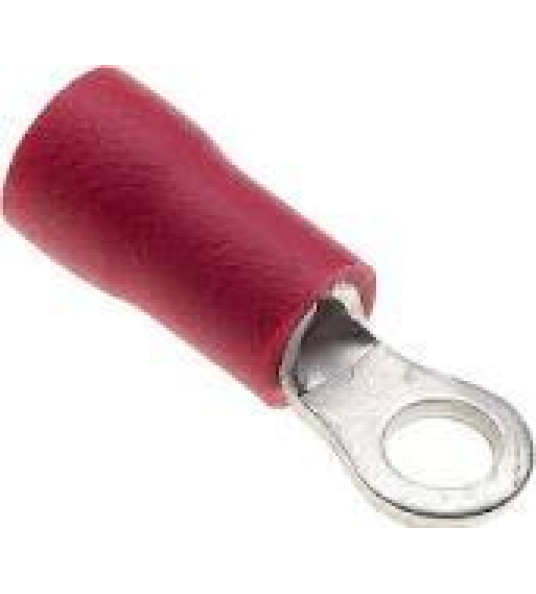 TERMINAL RING 6.4MM RED