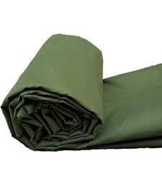 WATERPROOF COTTON CANVAS GREEN 1X50M
