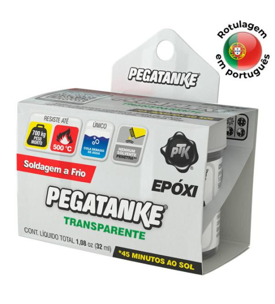 TRANSPARENT EPOXIC PEGATANKE - 32GR PORTUGUES. 