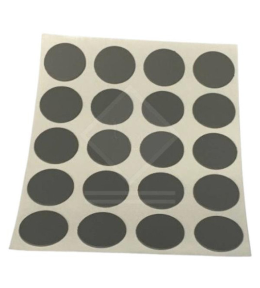ADHESIVE SCREW COVERS 13MM DARK GREY 20PCS