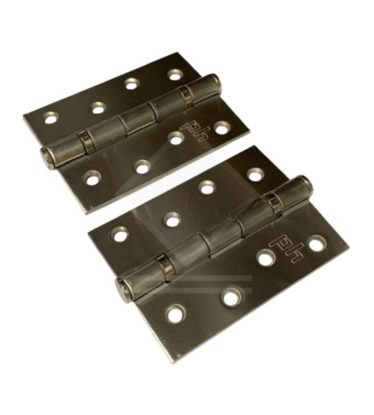 HINGES 4``X3`` 3MM SQUARE SS LOOK PAIR
