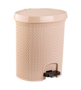PEDAL BIN RATTAN BEIGE 20L MURAT