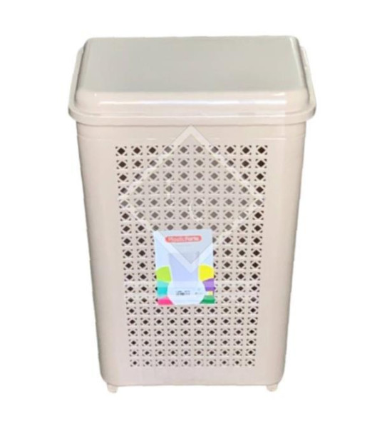 LAUNDRY BIN LIGHT BROWN PLASTICFORTE