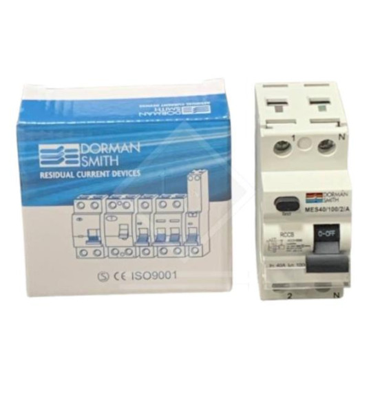 RCD 2P 40A 100MA A-TYPE DORMAN SMITH