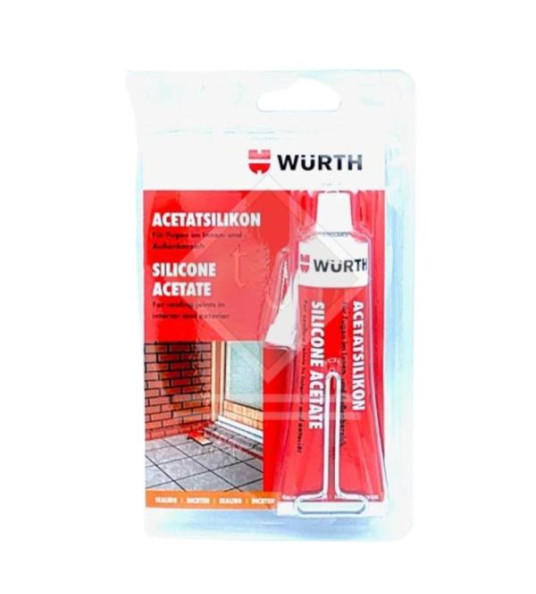 SILICONE SEALANT 60ML WHITE WURTH