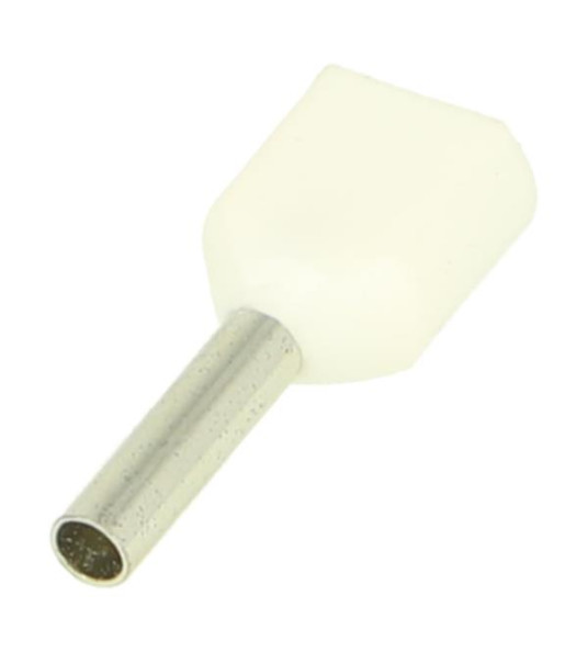 BOOTLACE FERRULE 2X0.75MM WHITE
