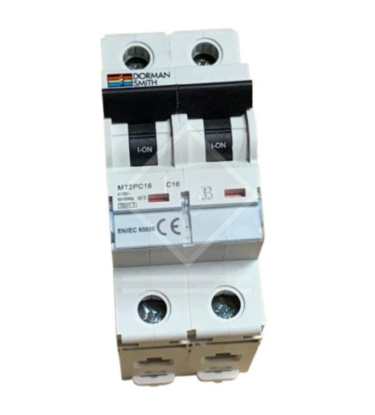 MCB 2P 16A 6KA C DORMAN SMITH