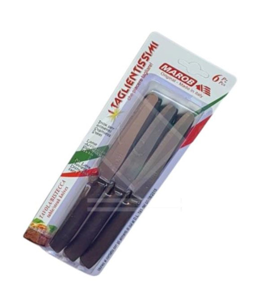 TABLE KNIVES 6PCS MAROB ROUND TIP