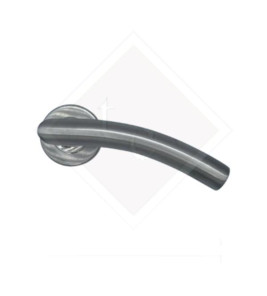 BRUSHED STEEL BENT LEVER HANDLE 008