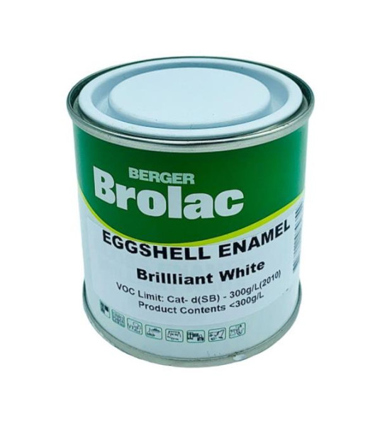 EGGSHELL BRILLIANT WHITE 250ML BROLAC