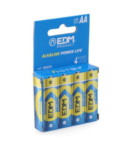 ALKALINE BATTERY LR06 AA 4PC EDM