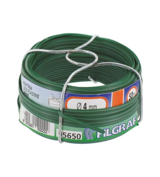 GREEN PLASTIC COATED TIE WIRE 50M