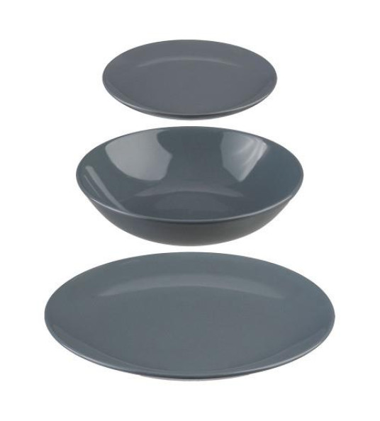 18PC DINNER SET GREY