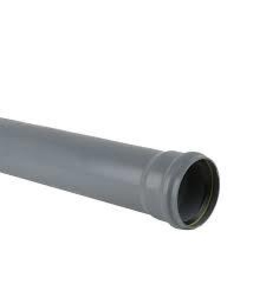 PVC PIPE 40MM `O` RING 3M GREY