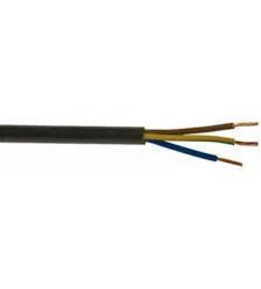 PVC CABLE 3X0.5MM H05VV-F BLACK
