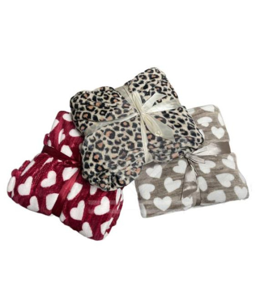 FLANNEL THROW 120X150CM ASSORTED