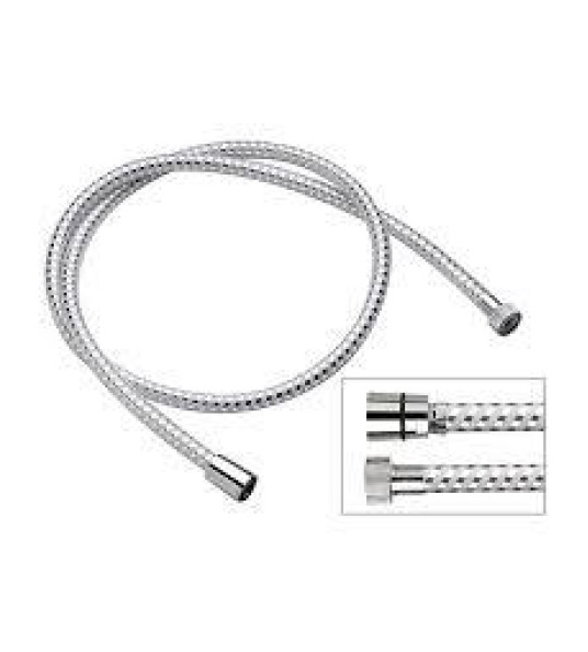 SHOWER PIPE 2M CHROME/WHITE