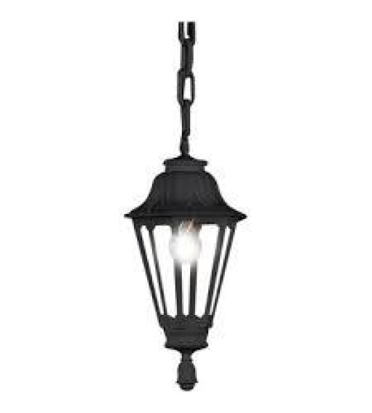 HANGING LANTERN RUT BLACK E27