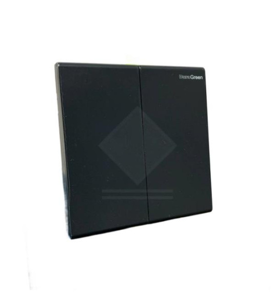 SWITCH 2G 2W BLACK BROADWAY