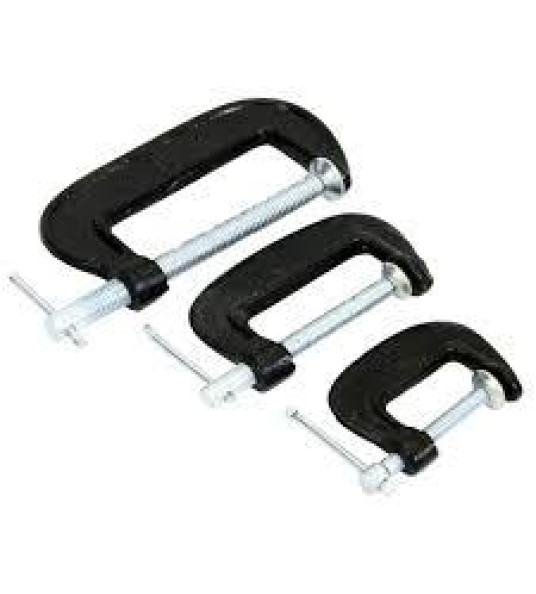 3PC G-CLAMP SET 25- 50- 75MM ROLSON