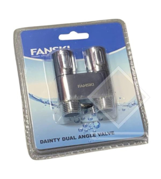 FANSKI DUAL ANGLE VALVE 1/2`X 1/2` AP243-1