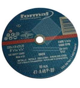 CUTTING DISC INOX 230X1.9X22 FORMAT