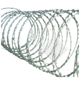 CROSSED LOOP RAZOR WIRE 900MM 12M 10KG