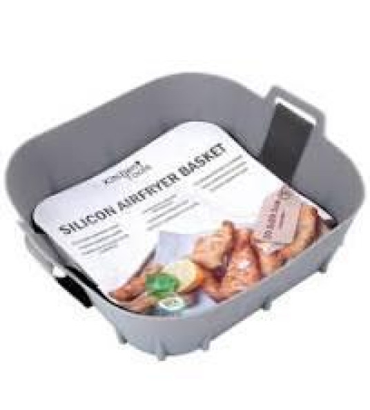 SILICONE AIRFRYER BASKET 20X20X7CM