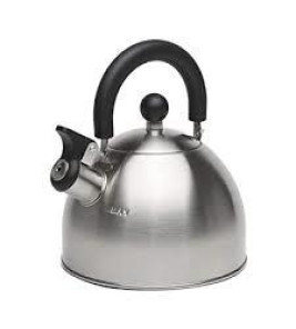 BRUSHED STEEL WHISTLING KETTLE 2.5L KAISA