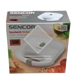 SANDWICH TOASTER 2S WHITE SSM3120 SENCOR