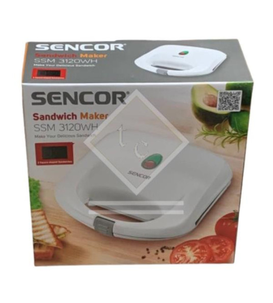 SANDWICH TOASTER 2S WHITE SSM3120 SENCOR