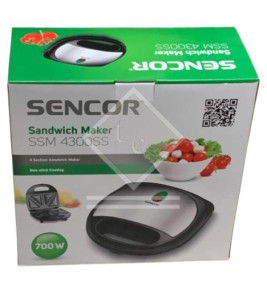 SANDWICH TOASTER 2S S/S SSM4300 SENCOR