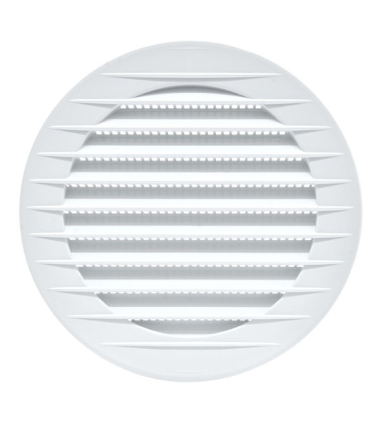 ROUND VENT WITH NET Ø100mm ABS WHITE