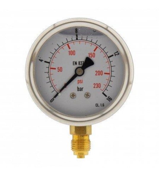 MANOMETER 0-4BAR 63MM 1/4`` BOTTOM