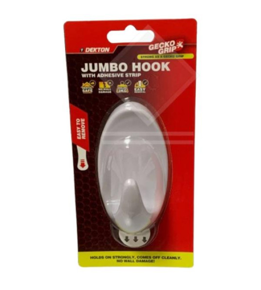 DEKTON GECKO GRIP JUMBO HOOK WHITE