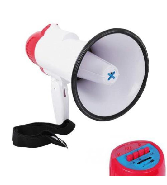 MEGAPHONE WITH RECORD & SIREN 20W MEGAPHONE WITH RECORD & SIREN 20W